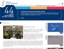 Tablet Screenshot of loireatlantique.ordremk.fr