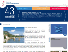 Tablet Screenshot of hauteloire.ordremk.fr