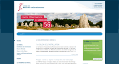 Desktop Screenshot of morbihan.ordremk.fr